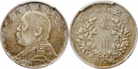 CHINA. 20 Cents, Year 5 (1916). PCGS AU-50 Gold Shield.