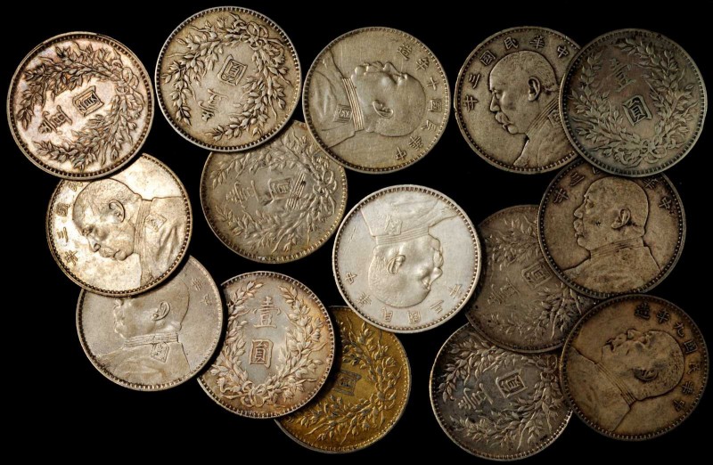 CHINA. Group of Dollars (24 Pieces), 1914-21. Grade Range: FINE to VERY FINE.
A...