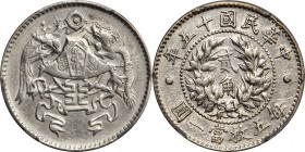CHINA. Duo of 20 & 10 Cents (2 Pieces), Year 15 (1926). Both PCGS Gold Shield Certified.