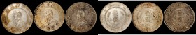 CHINA. Trio of Memento Dollars (3 Pieces), ND (1927). Average Grade: VERY FINE.