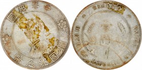 CHINA. Dollar, ND (1927). PCGS Genuine--Environmental Damage, VF Details Gold Shield.