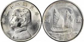 CHINA. Dollar, Year 23 (1934). PCGS MS-64 Gold Shield.