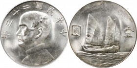 CHINA. Dollar, Year 23 (1934). PCGS MS-64.