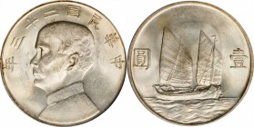 CHINA. Dollar, Year 23 (1934). PCGS MS-62.