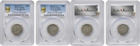 CHINA. Duo of Mint Errors -- 10 Cents (2 Pieces), ND (1941). Both PCGS Gold Shield Certified.