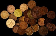 CHINA. Group of Mixed Copper and Brass Minors (Approximately 105 Pieces), Early 20th Century. Grade Range: GOOD to VERY FINE.