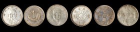 CHINA. Modern Counterfeit Dollars (3 Pieces). Grade Range: VERY FINE to ABOUT UNCIRCULATED.