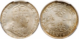 HONG KONG. 10 Cents, 1904. London Mint. PCGS MS-66+ Gold Shield.