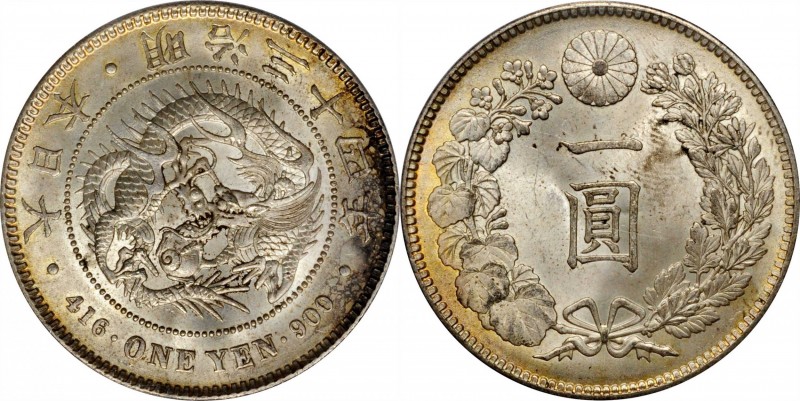 JAPAN. Yen, Year 34 (1901). Mutsuhito (Meiji). PCGS MS-64.
KM-Y-A25.3; JNDA-01-...