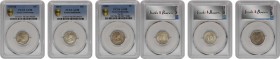 STRAITS SETTLEMENTS. Trio of Minors (3 Pieces), 1910-20. All PCGS Gold Shield Certified.