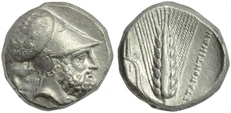 Lucania, Metapontion, Distater, c. 340-330 BC; AR (g 15,73; mm 24; h 6); Head of...