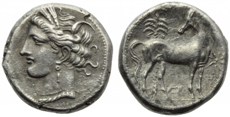 The Carthaginians in the Mediterranean, Carthage, Shekel, c. 300 BC; AR (g 7,33;...