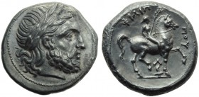 Kings of Macedonia, Philip II (359-336, and posthumous issues), Tetradrachm, Amphipolis, c. 316-294 BC; AR (g 13,05; mm 25; h 12); Laureate head of Ze...