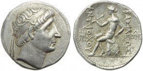 Seleucid Kings of Syria, Antiochos I Soter (281-261), Tetradrachm, Seleukeia on the Tigris, c. 281-261 BC; AR (g 17,07; mm 29; h 4); Diademed head r.,...