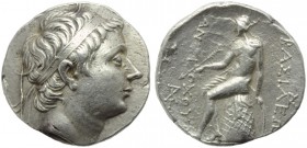 Seleucid kings of Syria, Antiochos III (222-187), Tetradrachm, Uncertain mint, c. 223-187; AR (g 17,07; mm 27; h 12); Diademed head r., Rv. ΒΑΣΙΛΕΩΣ Α...