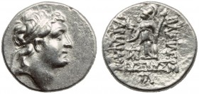 Kings of Cappadocia, Ariarathes IV (220-163), Drachm, c. 188 BC; AR (g 4,14; mm 17; h 12); Diademed head of Ariarathes r., Rv. BAΣIΛEΩΣ APIAPAΘOY, Ath...