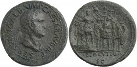 Galba (68-69), Sestertius, Rome, December AD 68; AE (g 24,40; mm 32; h 6); SER SVLPI GALBA IMP CAESAR AVG TR P, laureate and draped bust r., Rv. Galba...