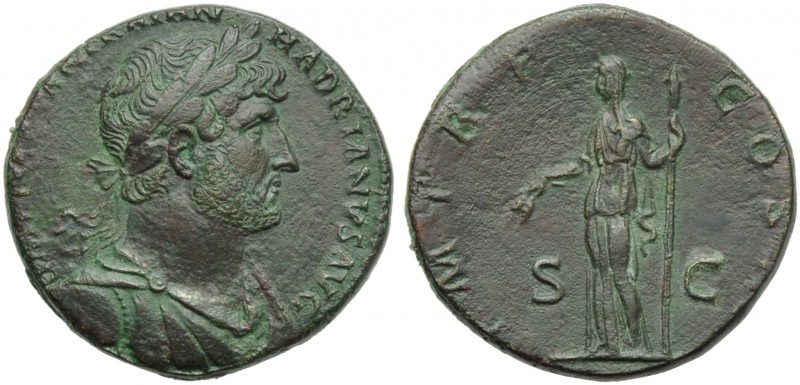 Hadrian (117-138), Sestertius, Rome, AD 119-122; AE (g 24,94; mm 33; h 6); [IMP ...