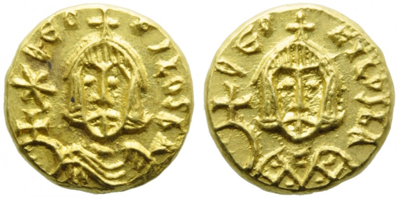 Theophilus (829-842), Semissis, Syracuse, AD 829-830; AV (g 1,79; mm 10; h 1); Θ...