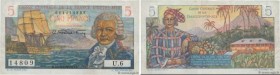Country : FRENCH EQUATORIAL AFRICA 
Face Value : 5 Francs Bougainville 
Date : (1946) 
Period/Province/Bank : Caisse Centrale de la France d'Outre-Mer...
