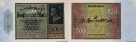 Country : GERMANY 
Face Value : 500 Mark 
Date : 27 mars 1922 
Period/Province/Bank : Reichsbanknote 
Catalogue reference : P.73 
Additional reference...