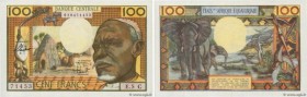 Country : EQUATORIAL AFRICAN STATES (FRENCH) 
Face Value : 100 Francs 
Date : (1962) 
Period/Province/Bank : B.C.E.A.E. 
Department : Congo 
Catalogue...