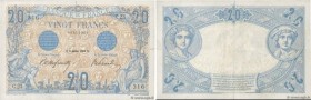 Country : FRANCE 
Face Value : 20 Francs BLEU 
Date : 08 janvier 1906 
Period/Province/Bank : Banque de France, XXe siècle 
Catalogue reference : F.10...