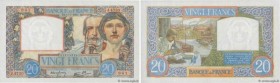 Country : FRANCE 
Face Value : 20 Francs TRAVAIL ET SCIENCE 
Date : 17 juillet 1941 
Period/Province/Bank : Banque de France, XXe siècle 
Catalogue re...