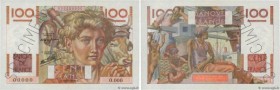 Country : FRANCE 
Face Value : 100 Francs JEUNE PAYSAN Spécimen 
Date : (1945) O.00-00-0000.O 
Period/Province/Bank : Banque de France, XXe siècle 
Ca...