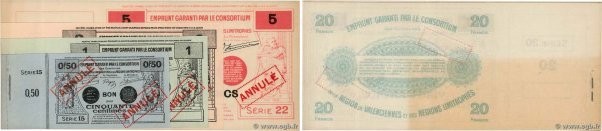 Country : FRANCE regionalism and miscellaneous 
Face Value : 1 à 20 Francs Annul...