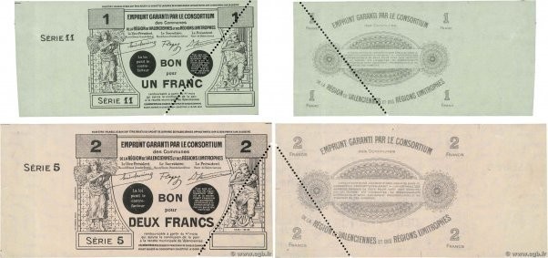 Country : FRANCE regionalism and miscellaneous 
Face Value : 1 et 2 Francs Non é...