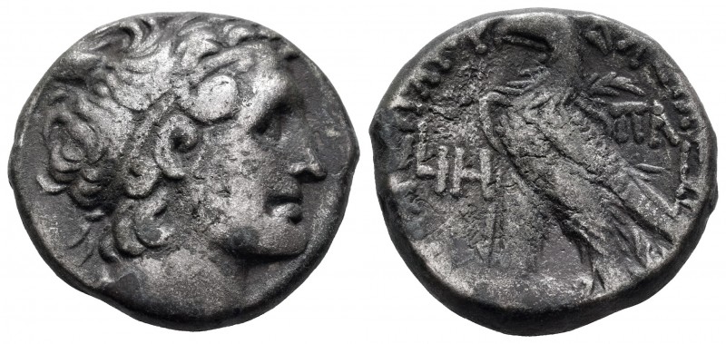 Egipto. Ptolomeo IX. Tetradracma. 116-106 a.C. (Gc-7923). Ag. 13,33 g. BC. Est.....