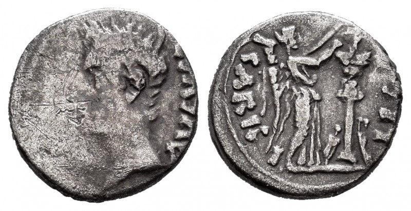 Emerita Augusta. Quinario. 27 a.C. Mérida (Badajoz). (Abh-983). (Acip-4432). Anv...