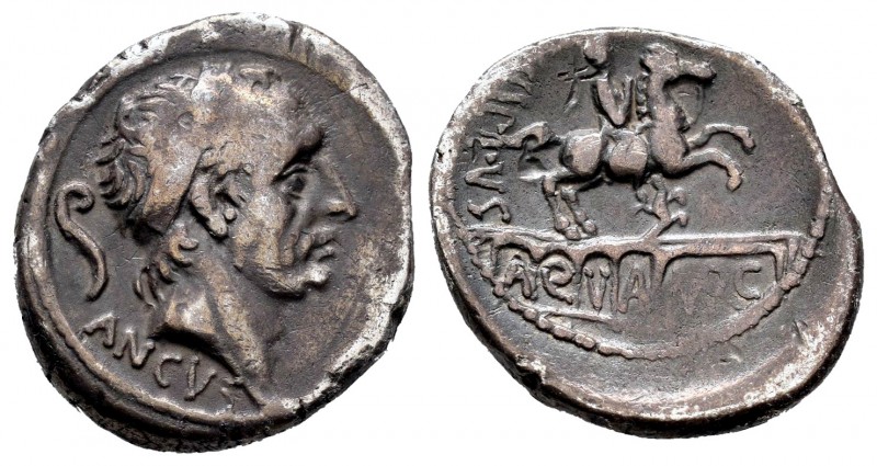 Marcia. Denario. 56 a.C. Roma. (Ffc-894). (Craw-425-1). (Cal-962). Ag. 3,87 g. M...