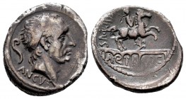 Marcia. Denario. 56 a.C. Roma. (Ffc-894). (Craw-425-1). (Cal-962). Ag. 3,87 g. MBC-. Est...50,00. English: Marcius. Denario. 56 a.C. Rome. (Ffc-894). ...