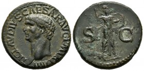 Claudio I. As. 41-42 d.C. Roma. (Spink-1861). (Ric-100). Rev.: SC. Minerva en pie a derecha con lanza y escudo . Ae. 13,01 g. MBC+/MBC. Est...100,00. ...