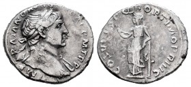 Trajano. Denario. 98-117 d.C. Roma. Rev.: COS V P P SPQR OPTIMO PRINC. Ag. 2,89 g. BC+. Est...30,00. English: Trajan. Denario. 98-117 d.C. Rome. Rev.:...