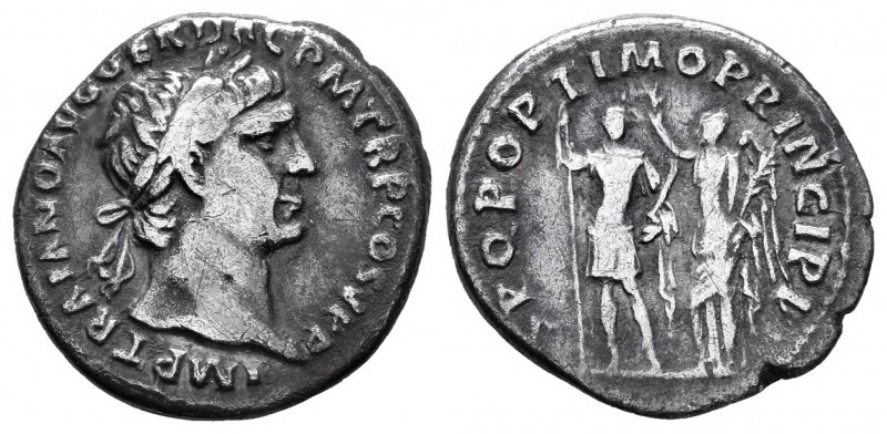 Trajano. Denario. 104 d.C. Roma. (Spink-3167). (Ric-212). (Seaby-514). Rev.: SPQ...