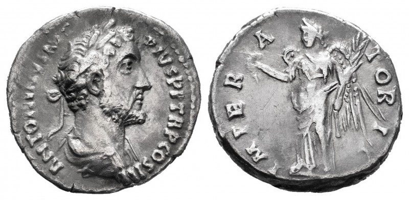 Antonino Pío. Denario. 143 d.C. Roma. (Spink-4087). (Ric-111b). (Seaby-437). Rev...