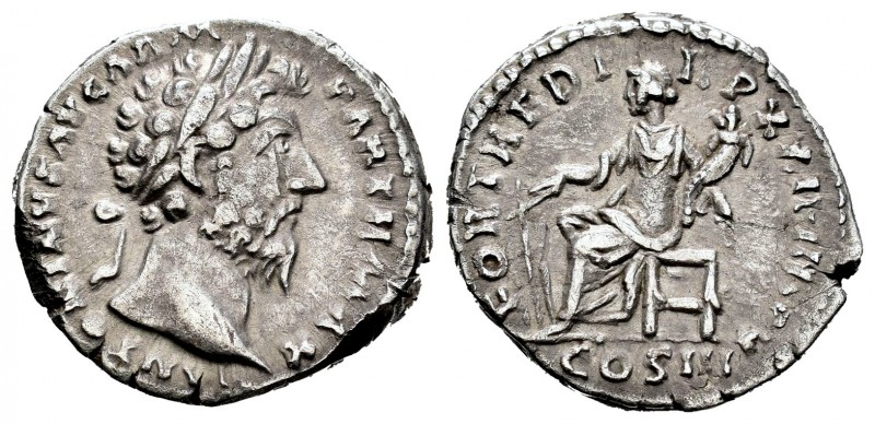 Marco Aurelio. Denario. 170 d.C. Roma. (Spink-4900). (Ric-220). (Seaby-290). Rev...