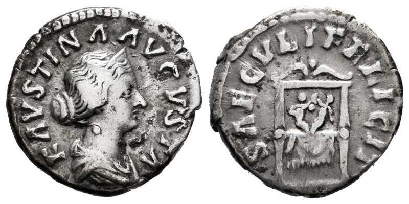 Faustina Hija. Denario. 161 d.C. Roma. (Spink-5260). (Ric-712). (Seaby-191). Rev...