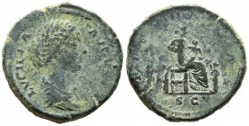 Lucila. Sestercio. 166-169. Roma. (S-5500). (Ric-1742). Ae. 24,06 g. BC. Est...45,00. English: Lucila. Sestercio. 166-169. Rome. (S-5500). (Ric-1742)....