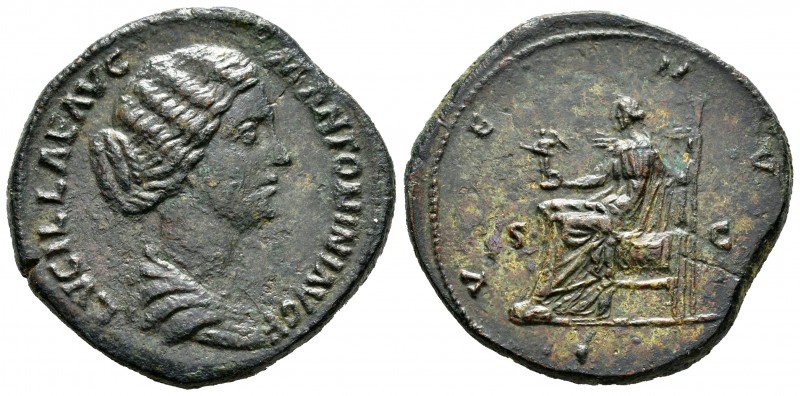 Lucila. Sestercio. 164-169 d.C. Roma. (Ric-1776). (Ch-83). Rev.: VENVS SC. Venus...