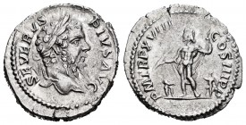 Septimio Severo. Denario. 193-211 d.C. Roma. Rev.: P M TR P XVIII COS III P P. Ag. 3,01 g. MBC+. Est...45,00. English: Septimius Severus. Denario. 193...