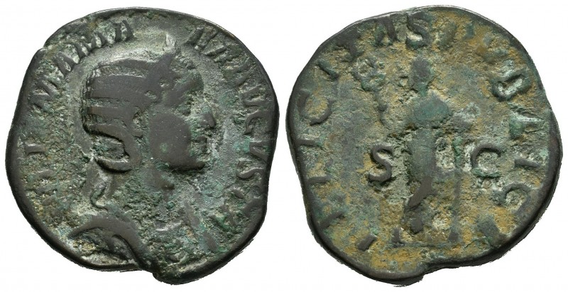 Julia Mamea. Sestercio. 228 d.c. Roma. (Spink-8228). (Ric-676). Ae. 20,13 g. BC+...