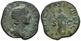 Julia Mamea. Sestercio. 228 d.c. Roma. (Spink-8228). (Ric-676). Ae. 20,13 g. BC+. Est...40,00. English: Julia Mamaea. Sestercio. 228 d.c. Rome. (Spink...