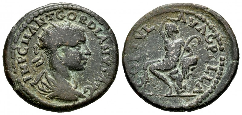 Gordiano III. AE 25. 238-244 d.C. Macedonia. (Varbanov-3758 variante). Ae. 10,06...