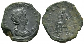 Herenia Etruscila. Sestercio. 250 d.C. Roma. (Spink-9504). (Ric-136b). Rev.: PVDICITIA (AVG) SC . Ae. 19,69 g. BC+. Est...45,00. English: Herennia Etr...