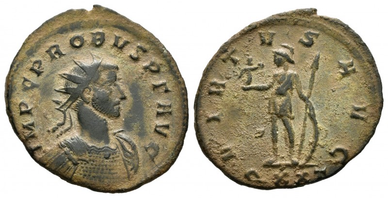 Probo. Antoniniano. 278. Ticinum. (Spink-12059). Rev.: VIRTVS AVG, en exergo QXX...