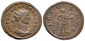 Probo. Antoniniano. 276-277 d.C. Roma. (Spink-12061). (Ric-801). Rev.: VIRTVS AVG. Ae. 4,27 g. RIC lo atribuye a Siscia. MBC+. Est...50,00. English: P...